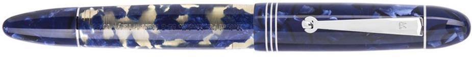 Modelo M55 Celluloid - Molteni Modelo 55 Royal Blue Lucens Omas Celluloid Fountain Pen Serial #00/70  )(